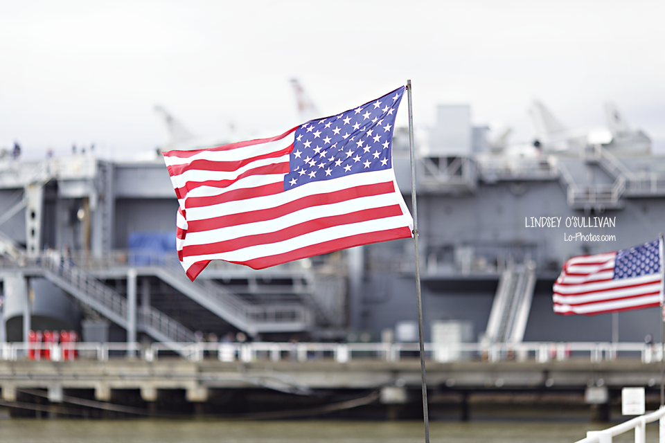 USS Yorktown (CV-10) viewed from the Patriots Point waterfront in Charleston, SC