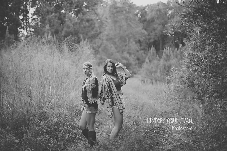 Ashley and Ericka posing during a creative, concept-driven styled session
