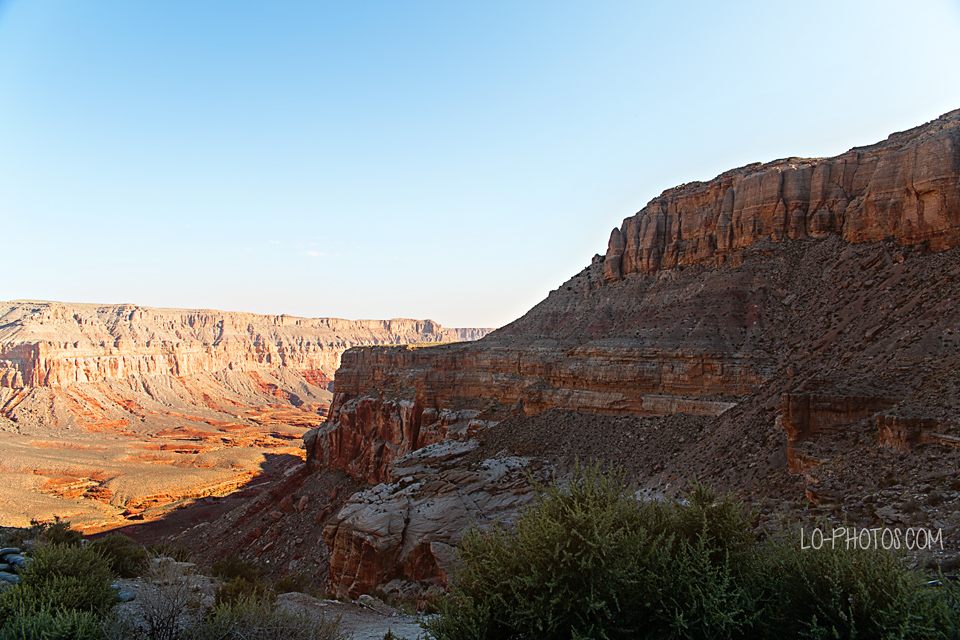Group of friends hiking the canyon trail toward Havasu Falls