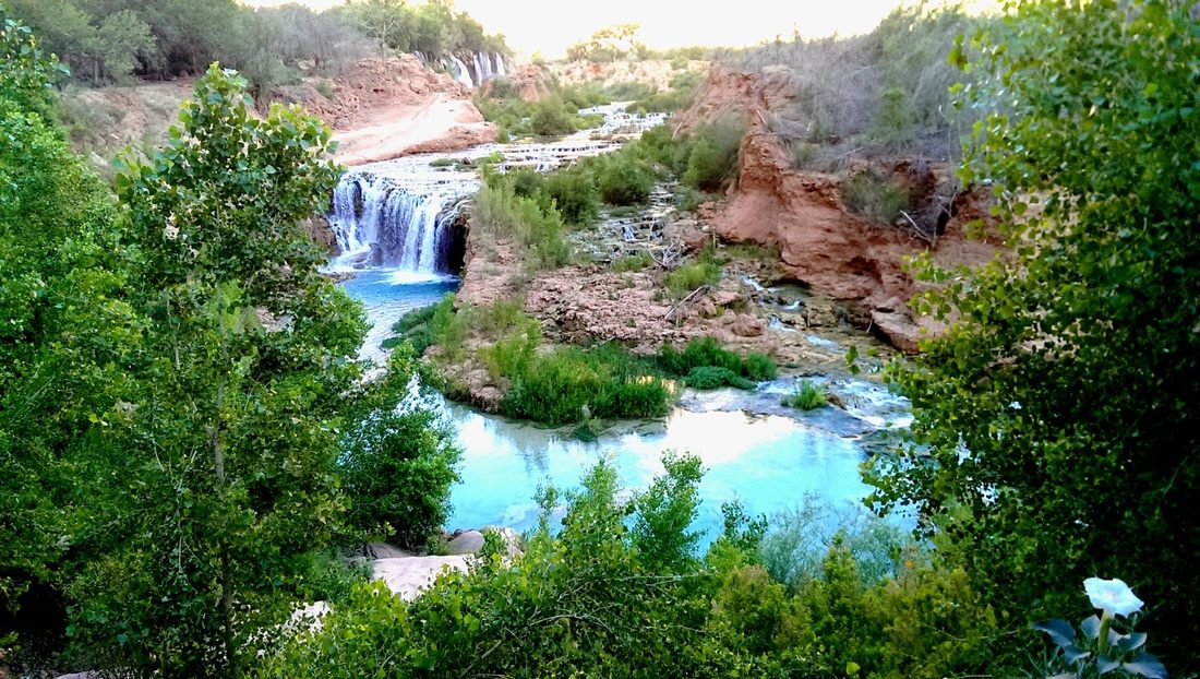 Desert canyon scenery along the trail to Havasupai, Arizona