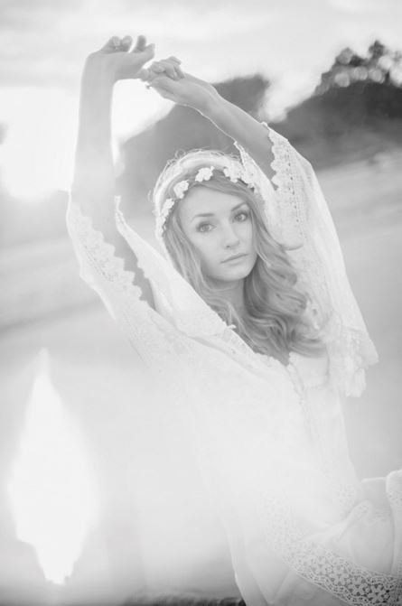 Golden hour styled shoot with Free People clothing at Folly Beach