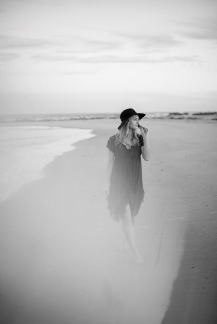 Coastal fashion photography featuring Free People dresses at the beach