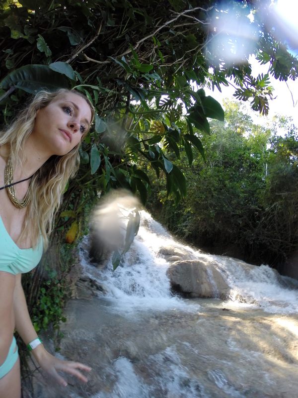 Lush tropical scenery along the Jamaican coastline