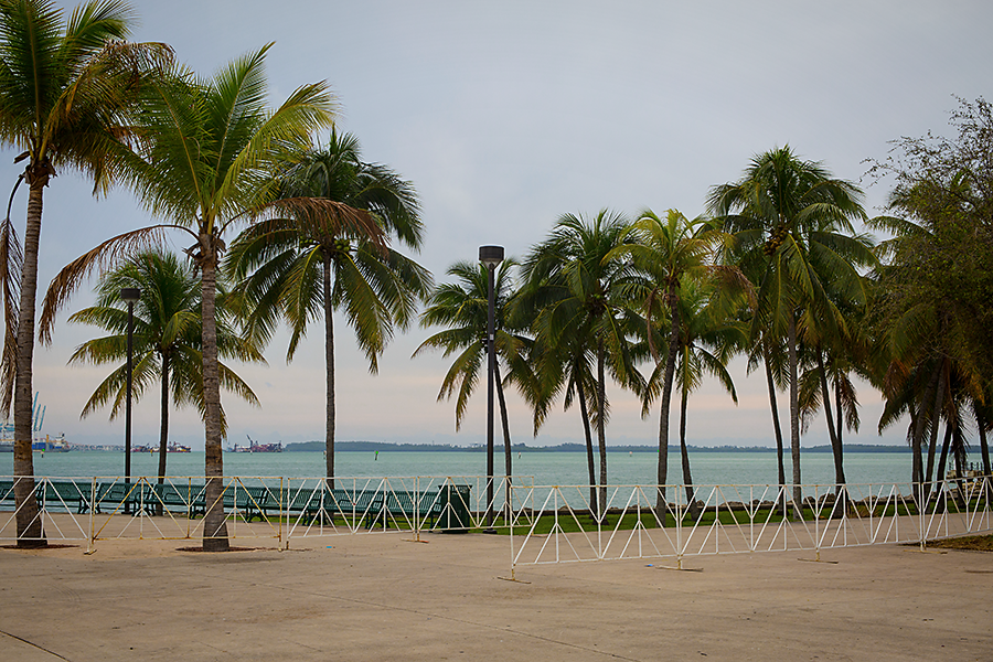 Bird's-eye view of South Beach from above