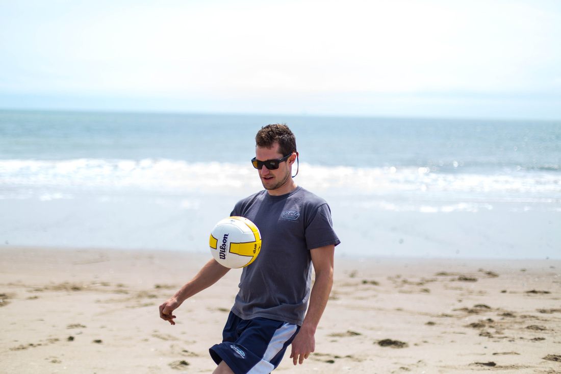 Photo of a candid portrait during the beach camping trip in Edisto Island, South Carolina