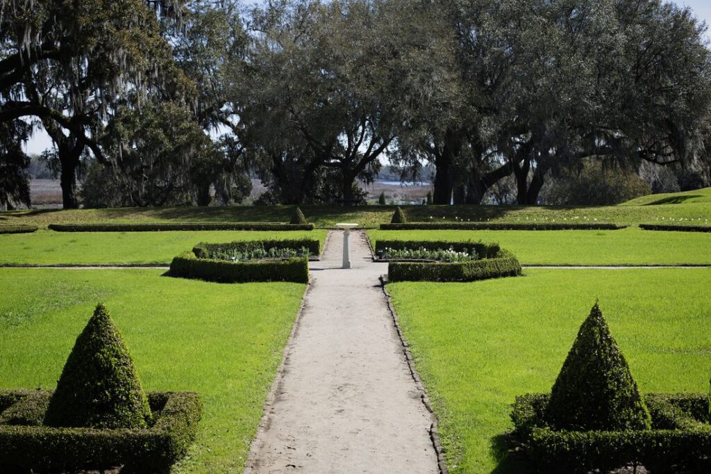 Afternoon light over the gardens at Middleton Place