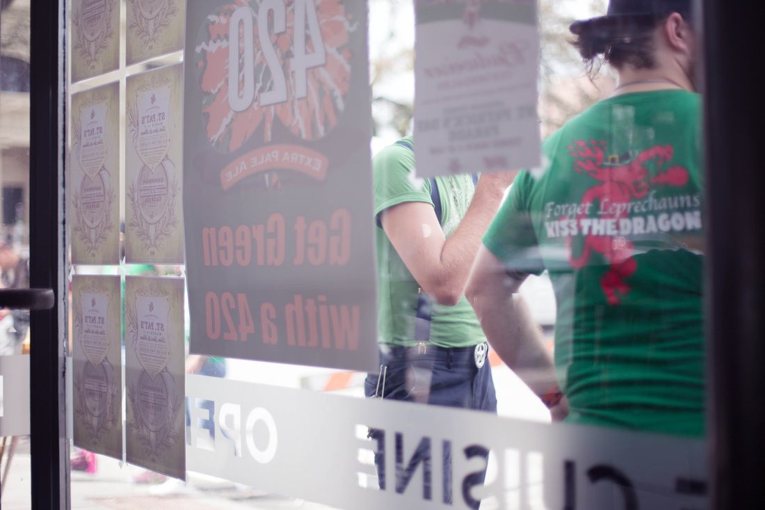 Savannah's oak-lined streets full of people celebrating St. Patrick's Day