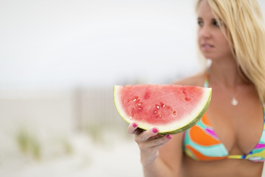 Summer lifestyle photo of watermelon slices styled for a personal July photo set