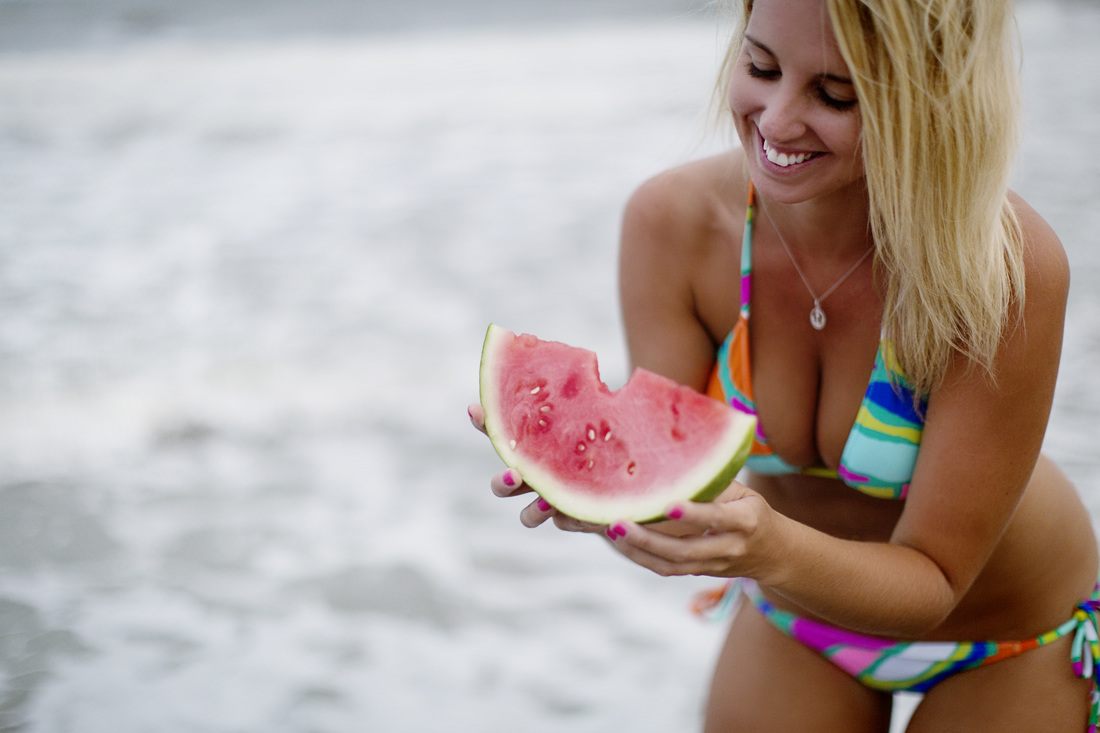 Summer lifestyle photo of watermelon slices styled for a personal July photo set