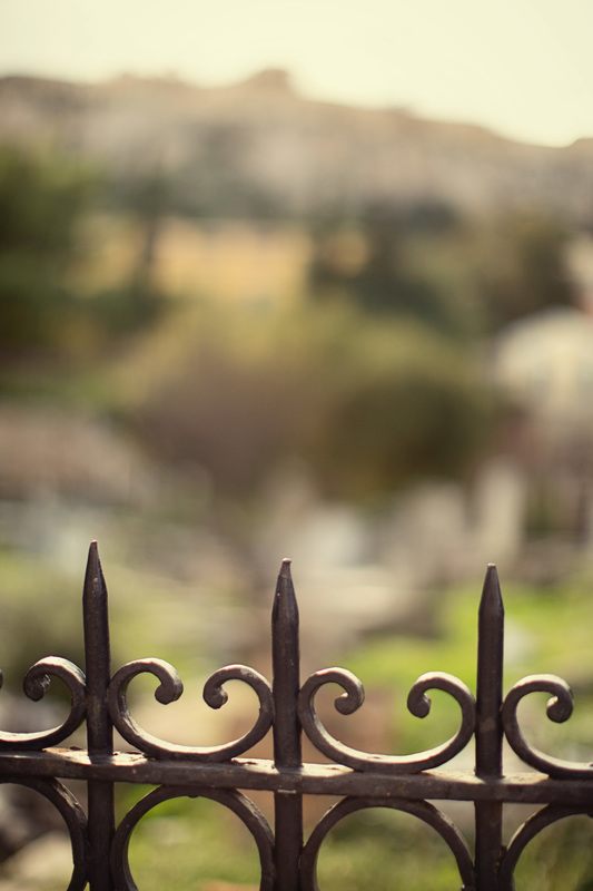 Detail of ancient Greek columns and carved marble in Athens, a different view