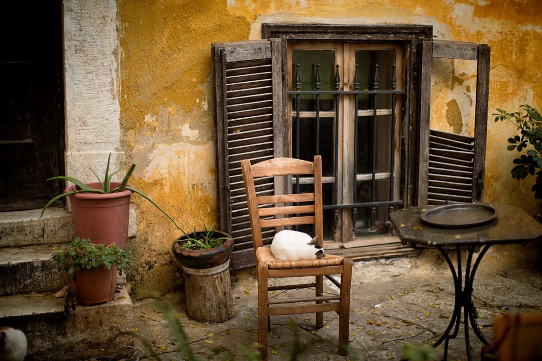 Wandering the narrow streets of the Plaka neighborhood in Athens, a different view
