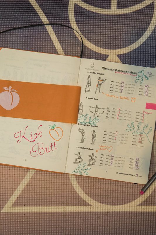 Final styled product shot of the Habit Nest journal collection