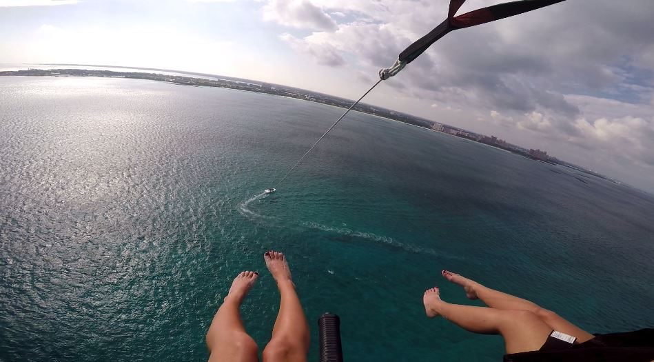 Turquoise water along the Bahamas coastline