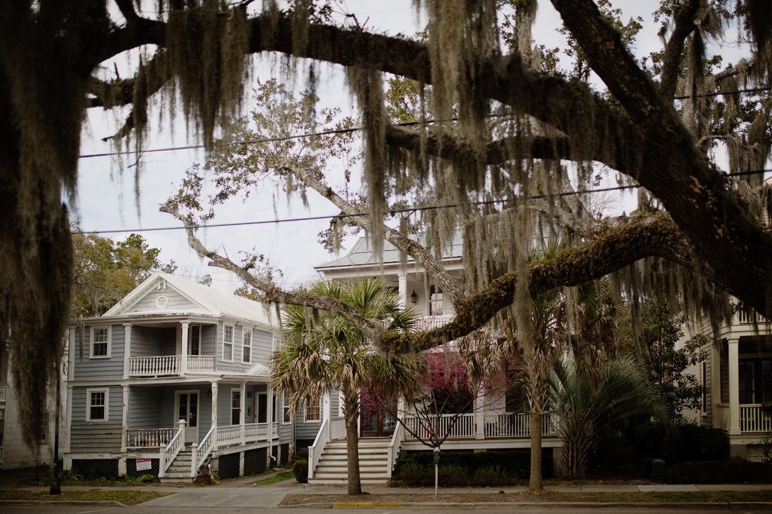 Waterfront view of Beaufort, South Carolina's historic district.