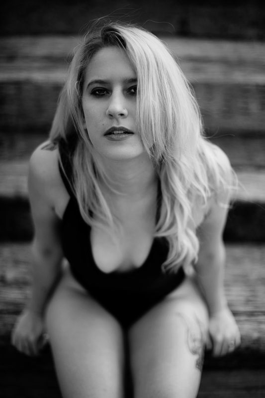 Closing portrait from Allison's outdoor boudoir session