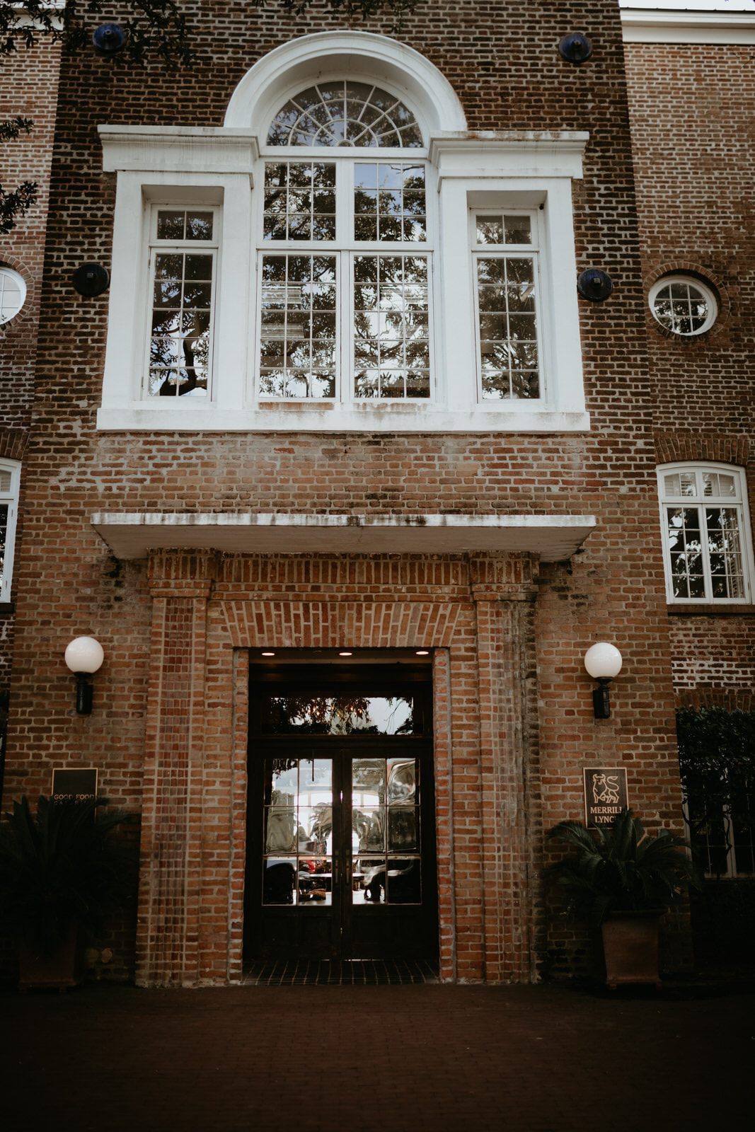 The Historic Rice Mill venue exterior in the evening light