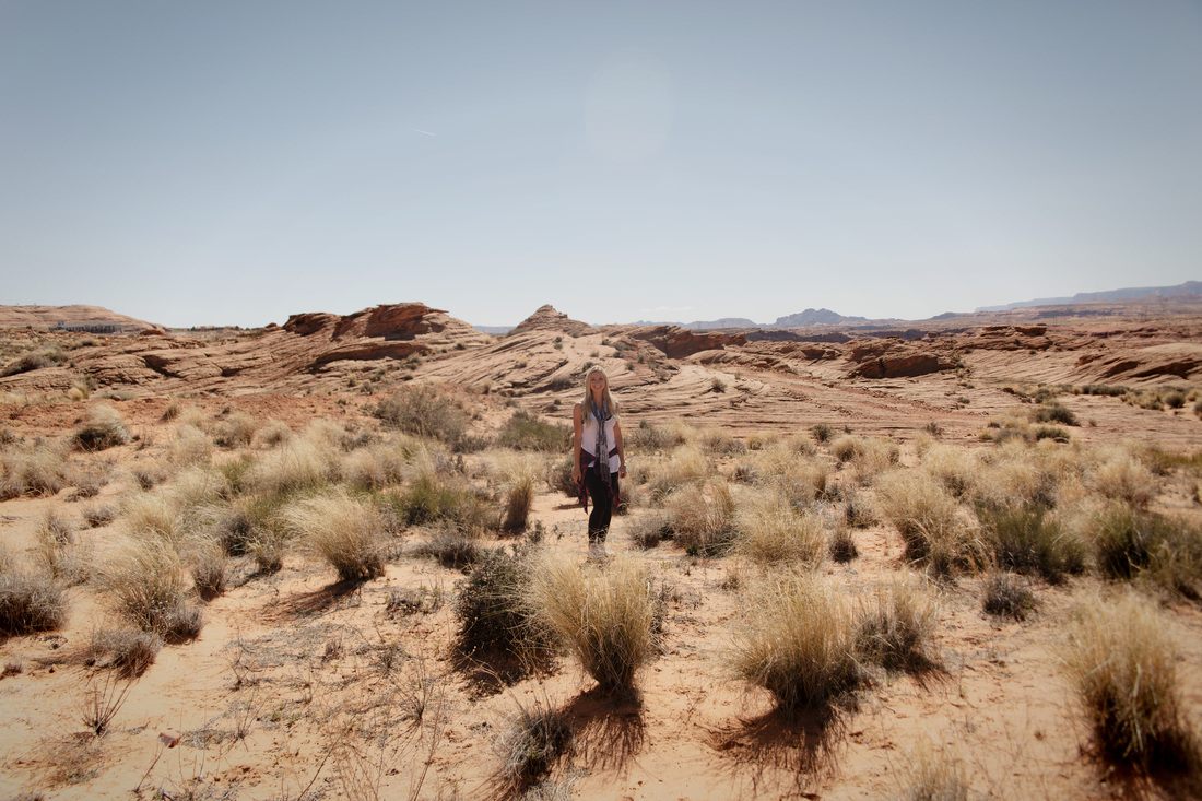Wide desert views of the landscape surrounding Page, Arizona