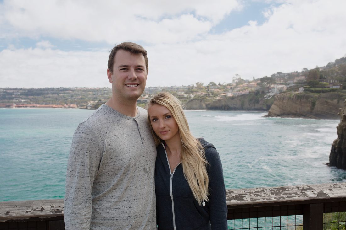 Ocean waves along the San Diego coastline