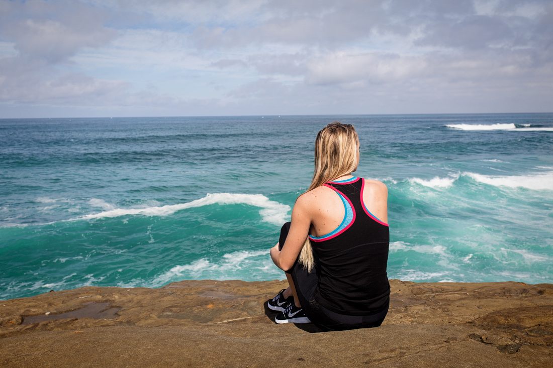 Sea lions resting on the rocks in La Jolla Cove