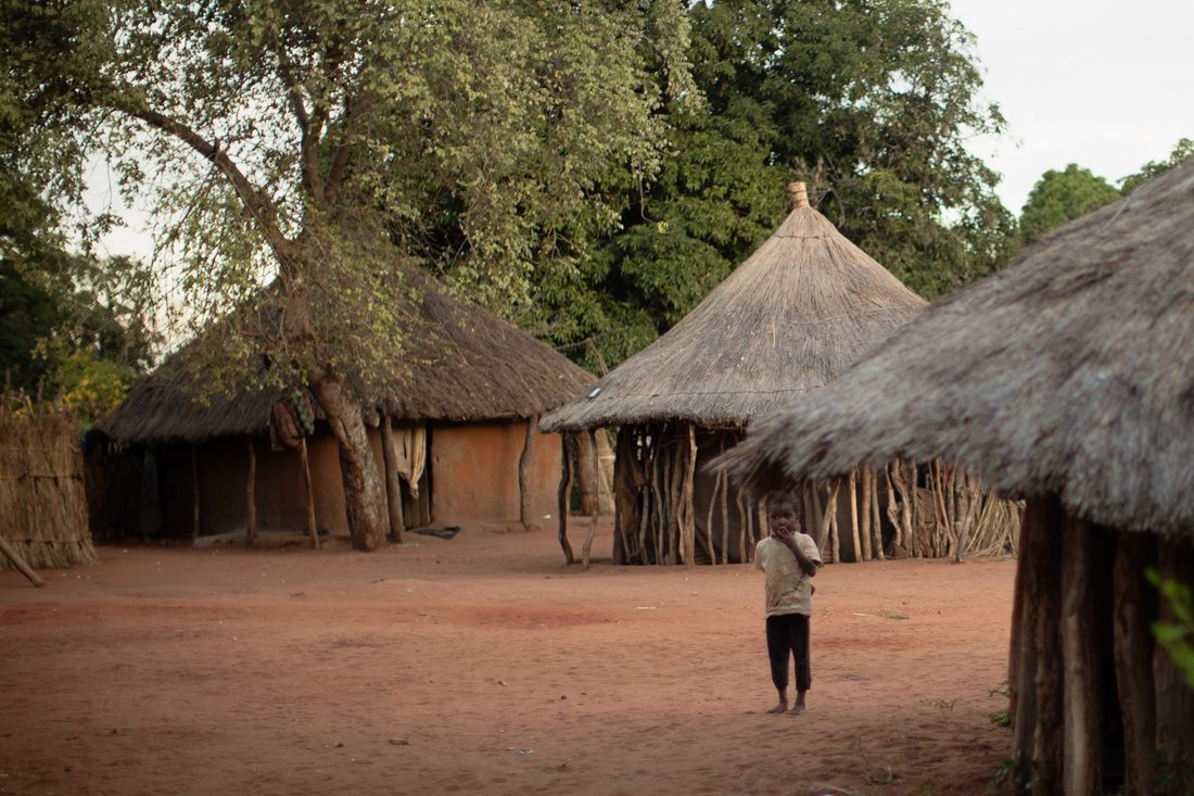 Children playing in Chief Mukuni Village near Livingstone, Zambia