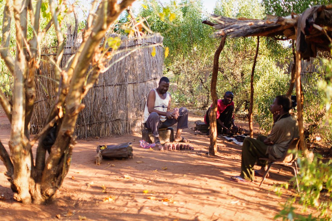 A goat pen within a family compound in Chief Mukuni Village