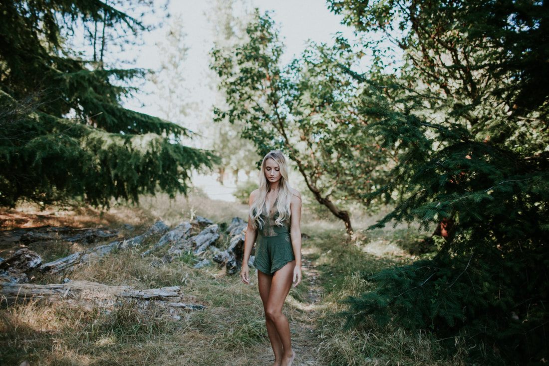 Free-spirited movement captured during the Free People summertime frolic