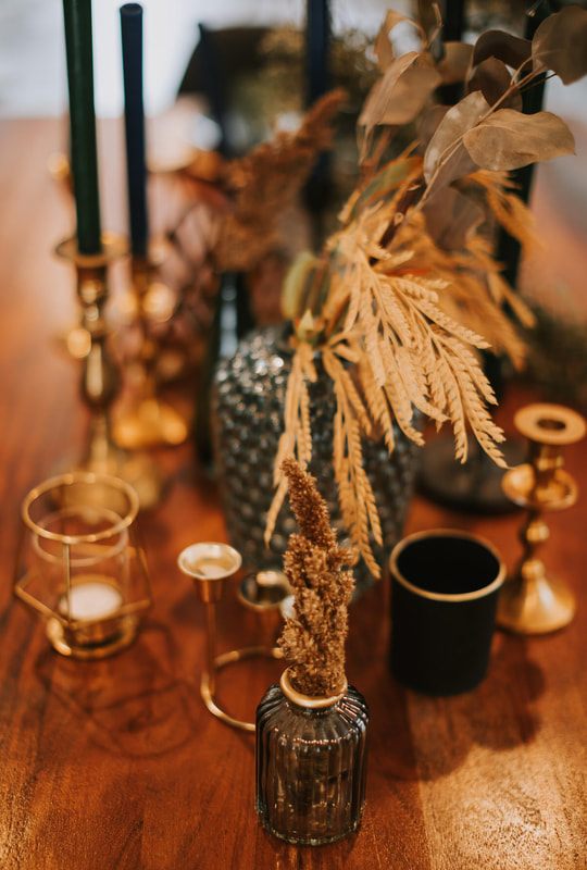 Guests celebrating during the small cabin elopement reception