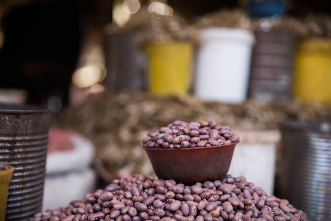 Everyday commerce at an informal market in Livingstone, Zambia