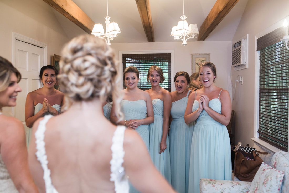Bride and groom's first dance during their Charleston wedding reception