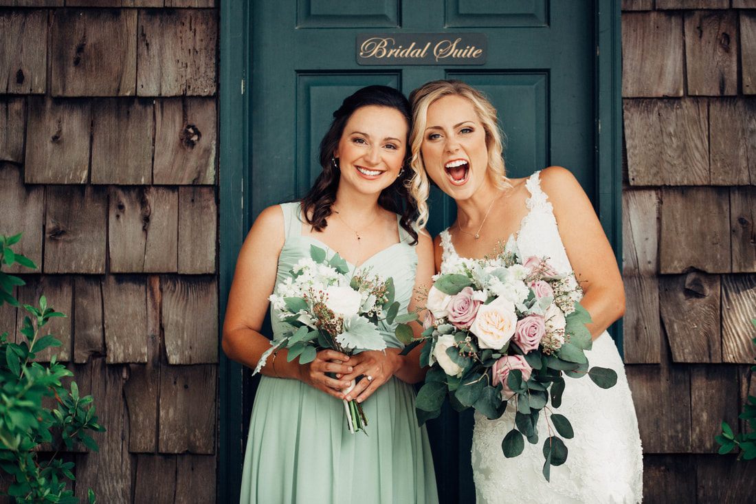 Wedding ceremony arch decorated with florals at Magnolia Plantation