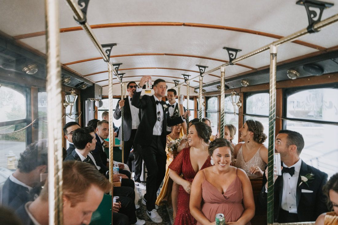 Megan and Jordan sharing a laugh together at their Magnolia Plantation wedding in Charleston