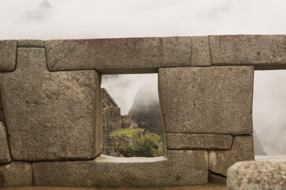 Cloud forest scenery surrounding the Machu Picchu archaeological site