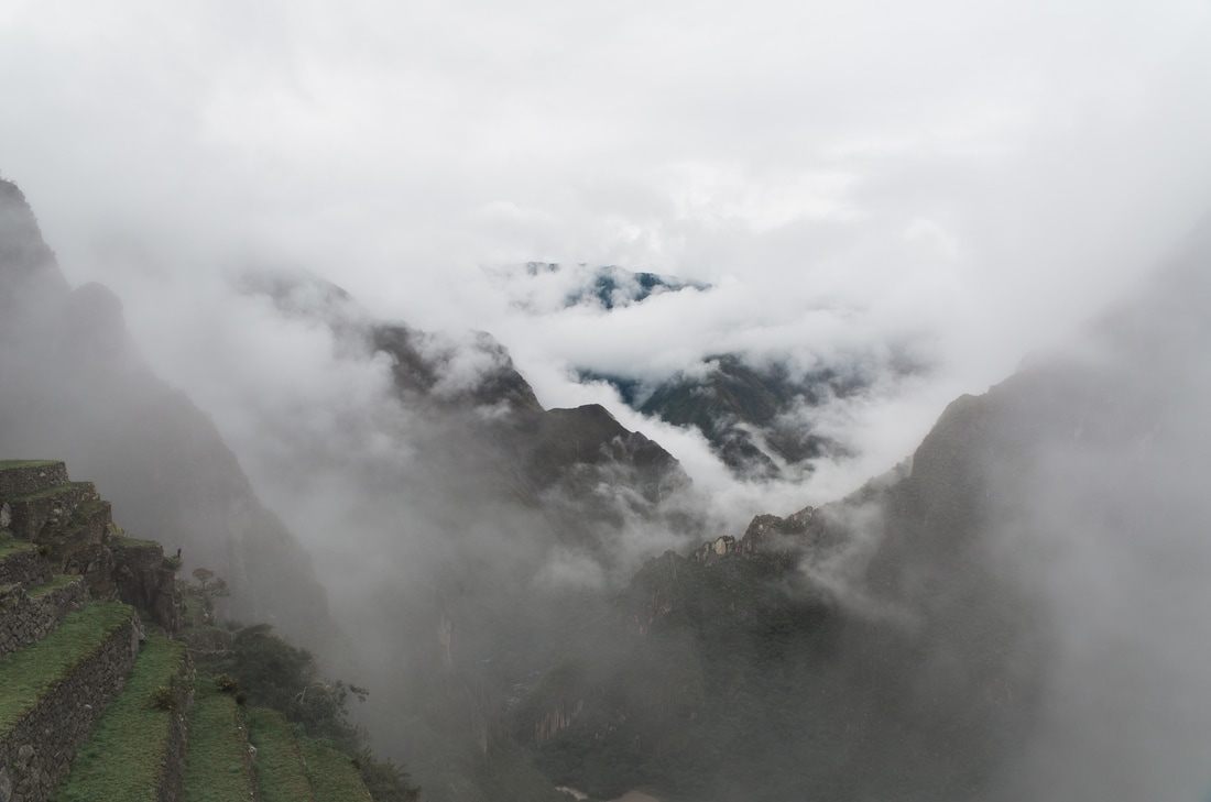 Detail of dry-stone Inca masonry at Machu Picchu