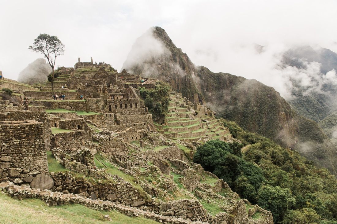 Machu Picchu ruins bathed in early morning light