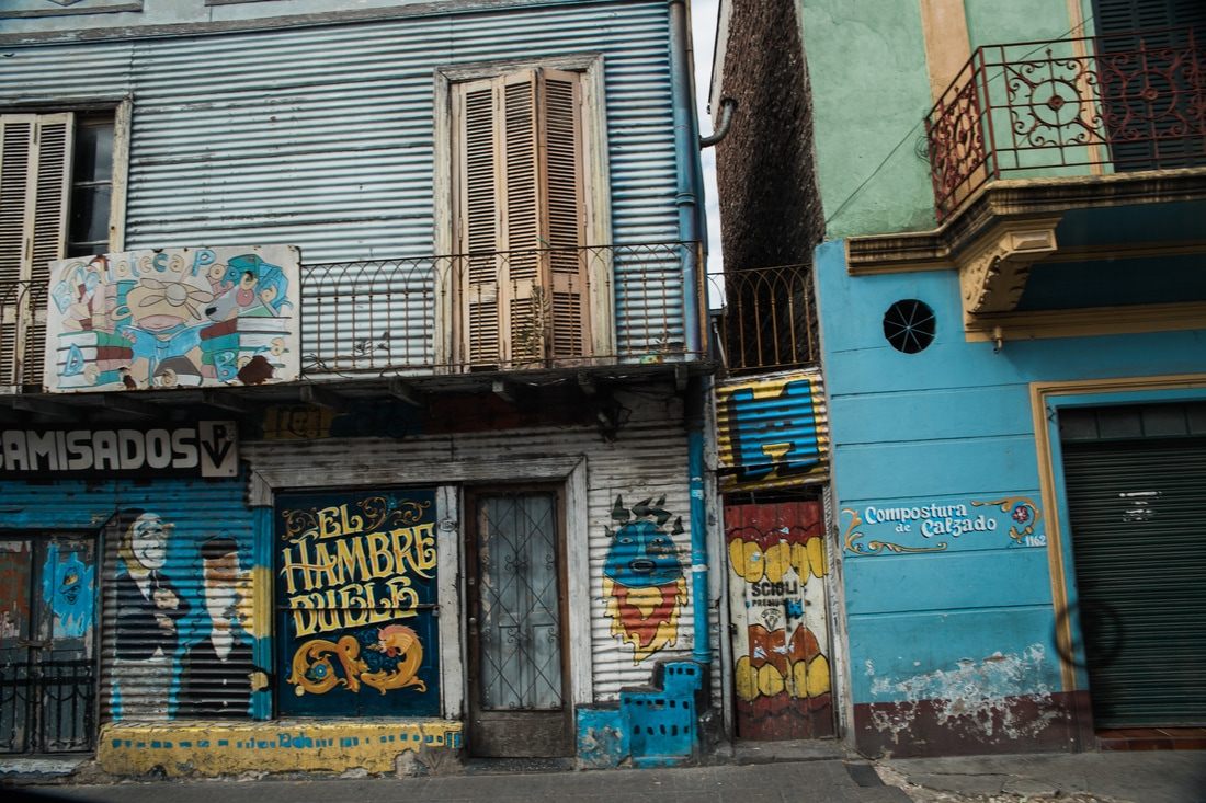 Photo of a close-up of traditional Argentine street food in Buenos Aires, Argentina