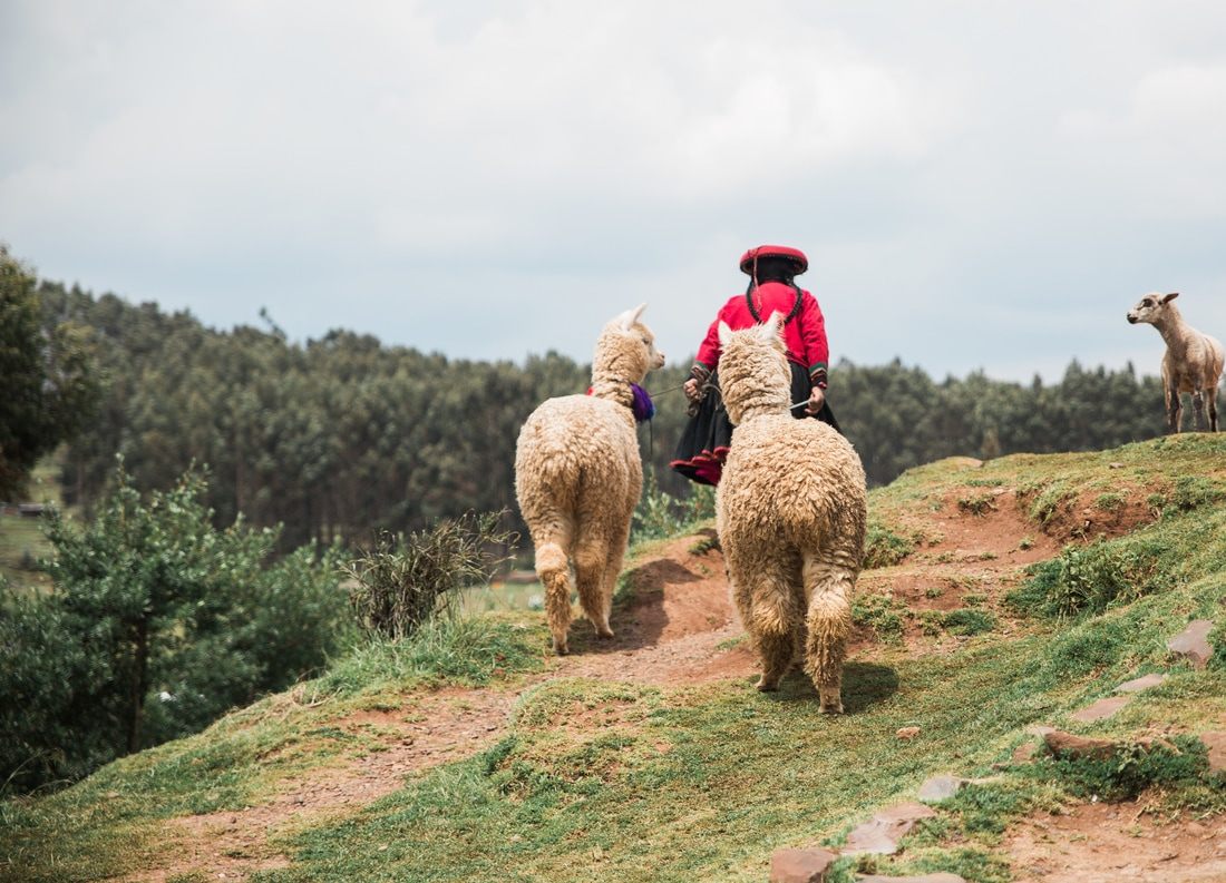 Photo of a candid travel portrait in Cusco, Peru
