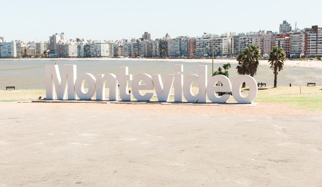 The beachfront promenade along Montevideo, Uruguay