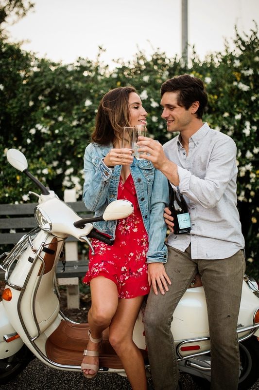 Candid moment between the couple during their afternoon portraits (another frame from the session)