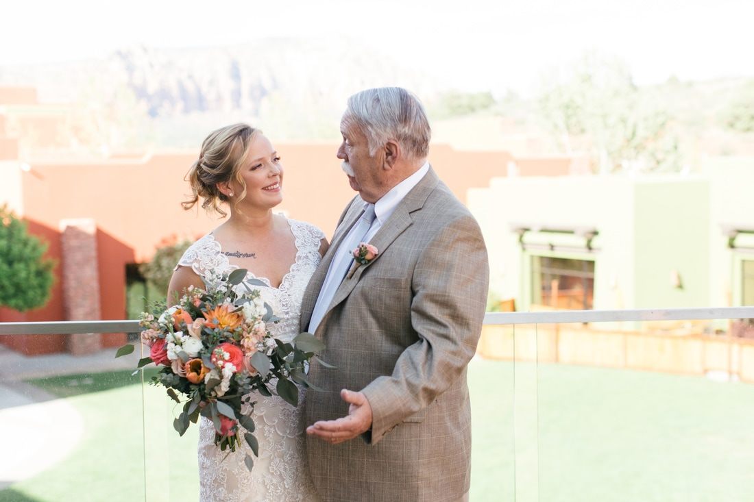Reception moment from Kristi and Brian's Sedona wedding