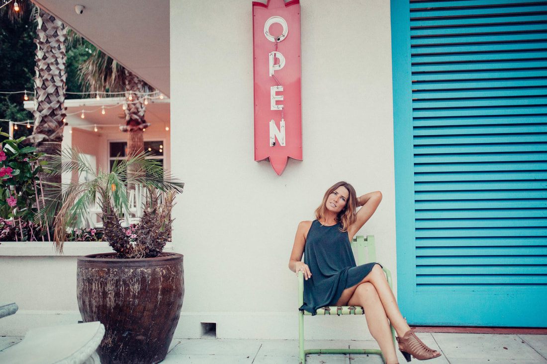 A candid portrait of Susan at the Americano diner, Mount Pleasant, South Carolina