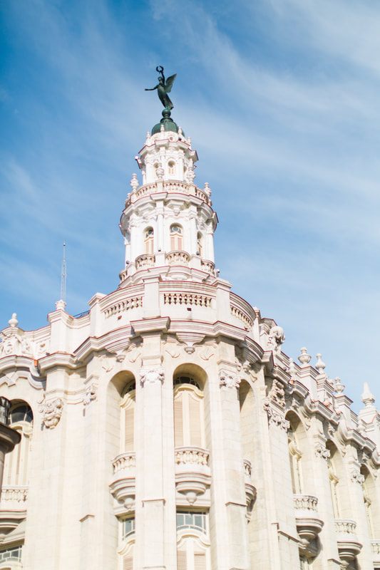 Golden Caribbean light over Havana's colonial architecture