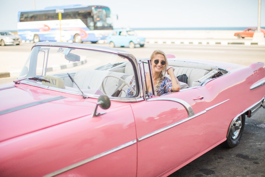Street scene in Havana, Cuba capturing the city's warm, colorful culture