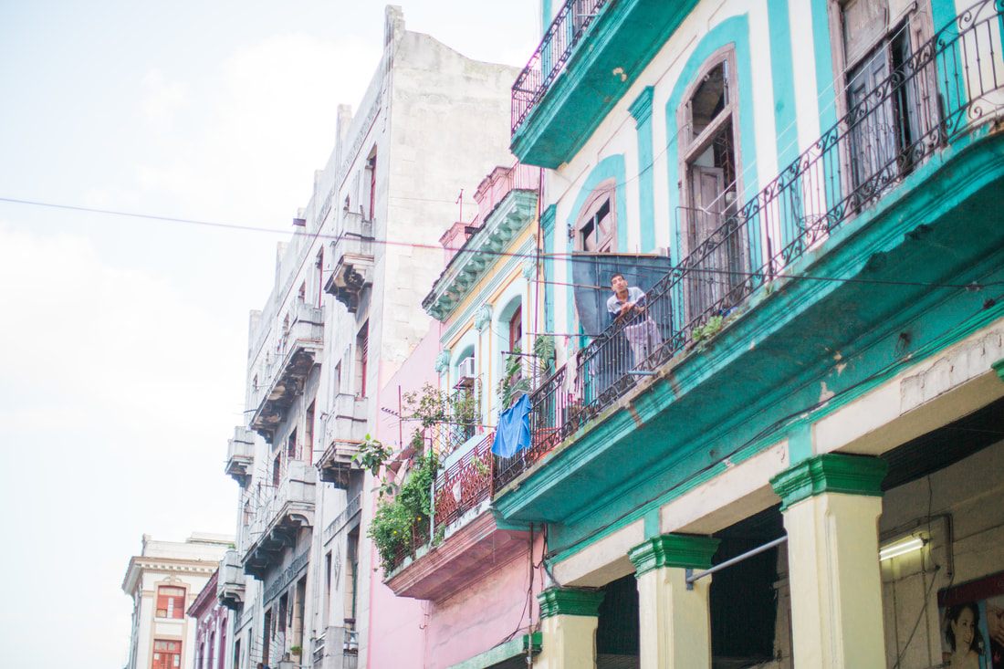 Golden Caribbean light over Havana's colonial architecture