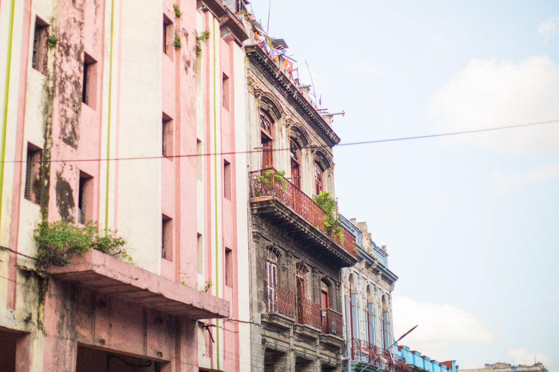 Street scene in Havana, Cuba capturing the city's warm, colorful culture