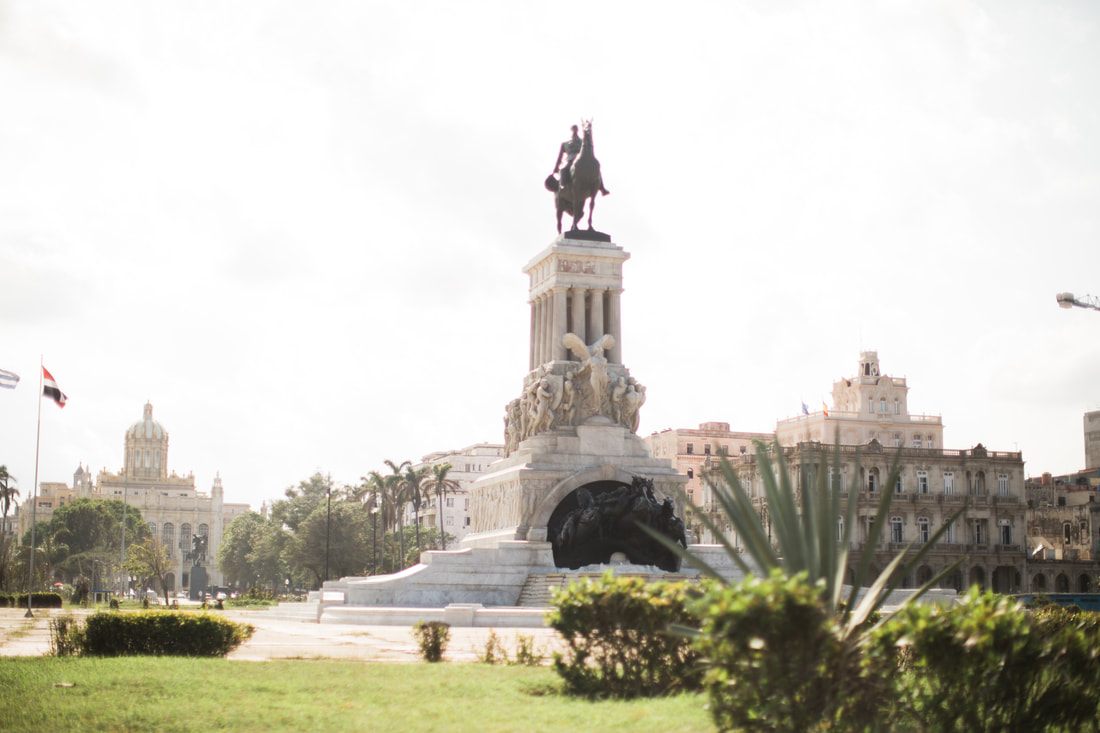 Golden Caribbean light over Havana's colonial architecture