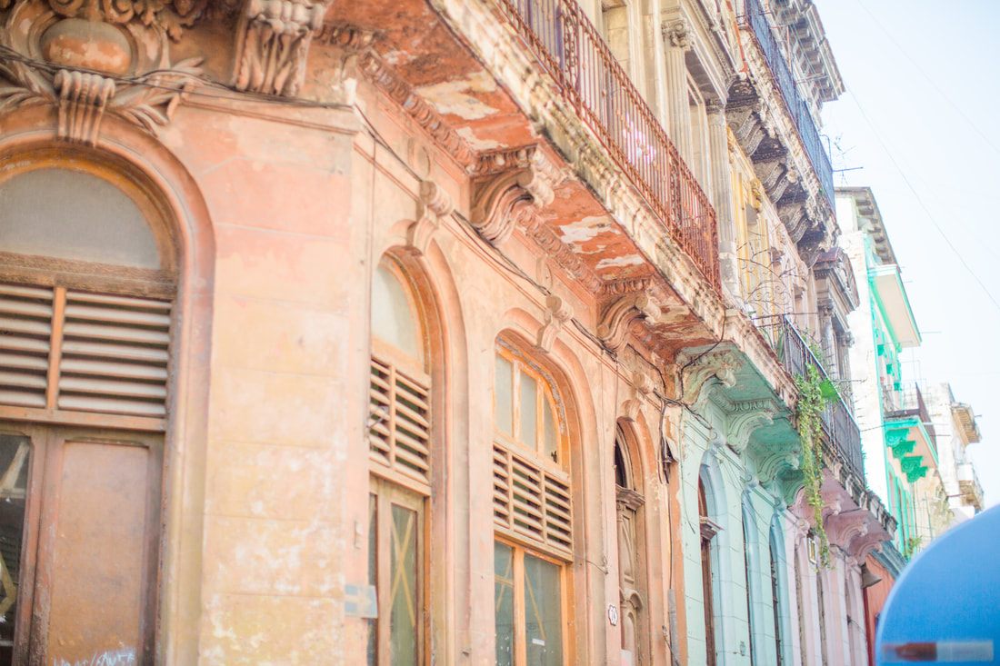 Golden Caribbean light over Havana's colonial architecture