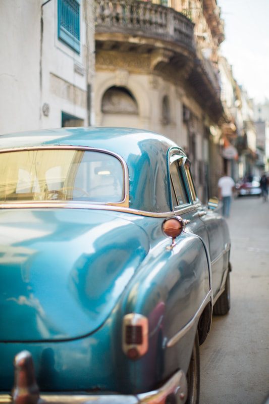 Street scene in Havana, Cuba capturing the city's warm, colorful culture