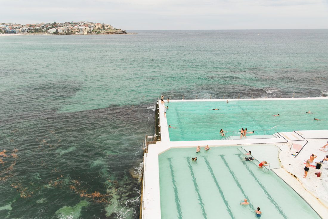 Coastal walking path near Bondi Beach, Sydney