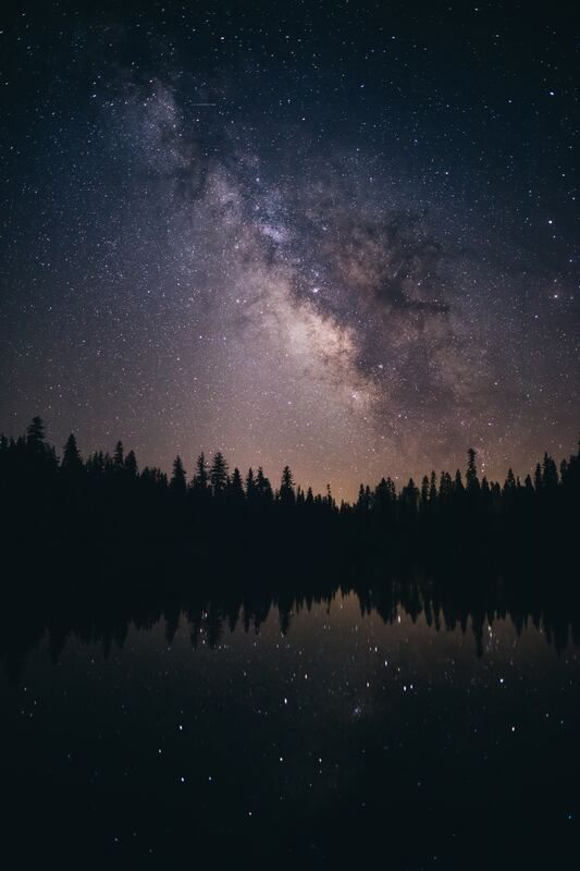 Milky Way photography with foreground landscape elements