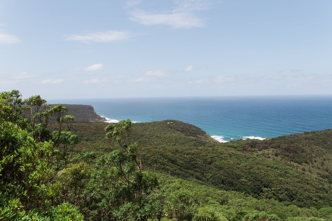 Natural rock pool carved into the coastline of Royal National Park